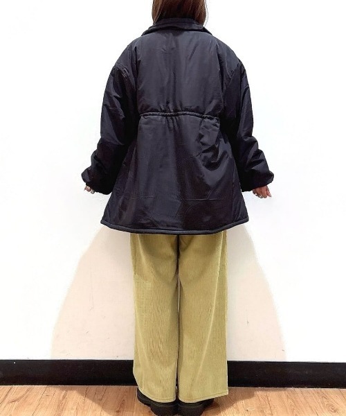 Right-on（ライトオン）の「【HONEYSUCKLE ROSE】カットコーデュロイ 裏起毛イージーワイドパンツ (セミワイドシルエット / 上品な凹凸感 / リラックスフィット / 保温性)（その他パンツ・レディース・グリーン/オフホワイト/ブラック・S/M/L）」の22枚目の写真