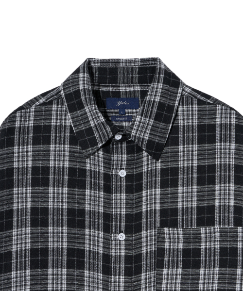 YALE(イェール)の「フランネルヴィンテージオーバーサイズチェックシャツ_ブラック(シャツ/ブラウス・レディース・その他・SMALL/MEDIUM/LARGE)」の4枚目の写真