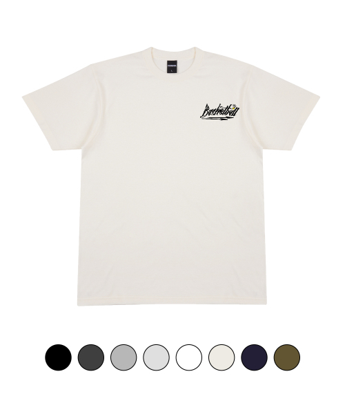 CREAM SODA LAB(クリームソーダラボ)の「バスケットボール 半袖Tシャツ オーバーサイズ アイボリー ブラック(Tシャツ/カットソー・レディース・その他・MEDIUM/LARGE/X-LARGE/XX-LARGE)」の2枚目の写真