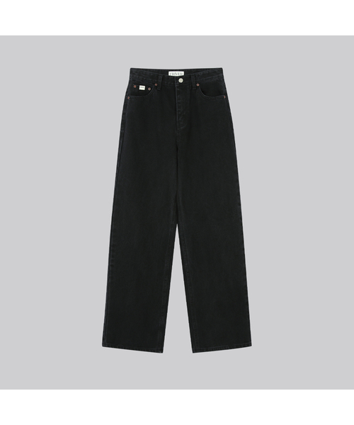 FRIVER07(フリバー07)の「Stan wide fit denim pants FRFA01DP02_Black(デニムパンツ・レディース・ブラック・SMALL/MEDIUM)」の1枚目の写真