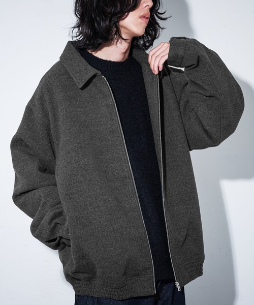 MDR(エムディアール)の「『ショートジップアップブルゾン』(ブルゾン・メンズ・ブラック/チャコール・L/M)」の1枚目の写真