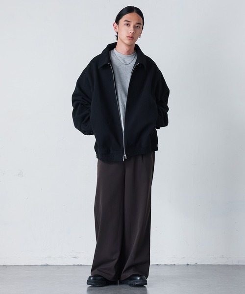 MDR(エムディアール)の「『ショートジップアップブルゾン』(ブルゾン・メンズ・ブラック/チャコール・L/M)」の15枚目の写真