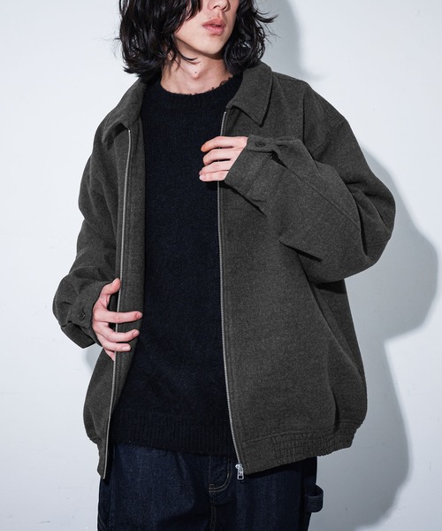 MDR(エムディアール)の「『ショートジップアップブルゾン』(ブルゾン・メンズ・ブラック/チャコール・L/M)」の10枚目の写真