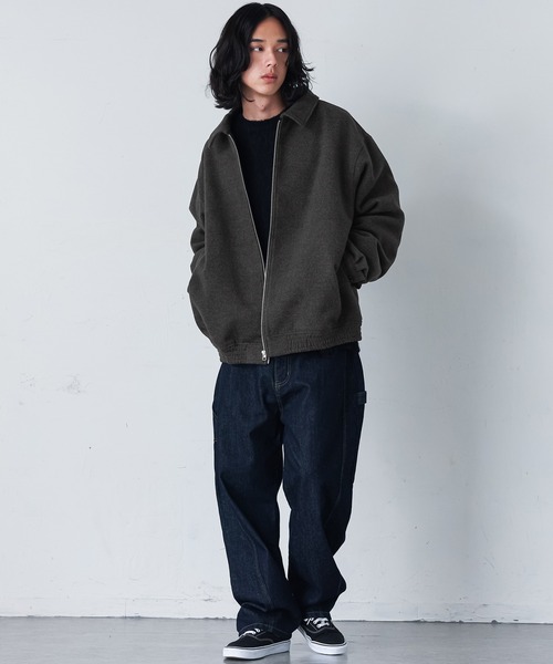 MDR(エムディアール)の「『ショートジップアップブルゾン』(ブルゾン・メンズ・ブラック/チャコール・L/M)」の11枚目の写真