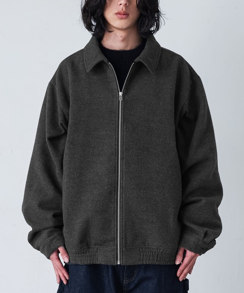 MDR(エムディアール)の「『ショートジップアップブルゾン』(ブルゾン・メンズ・ブラック/チャコール・L/M)」の6枚目の写真