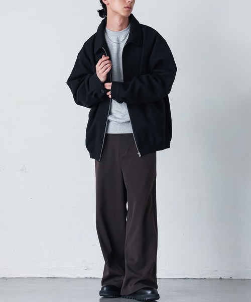 MDR(エムディアール)の「『ショートジップアップブルゾン』(ブルゾン・メンズ・ブラック/チャコール・L/M)」の4枚目の写真