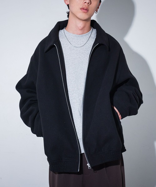 MDR(エムディアール)の「『ショートジップアップブルゾン』(ブルゾン・メンズ・ブラック/チャコール・L/M)」の5枚目の写真