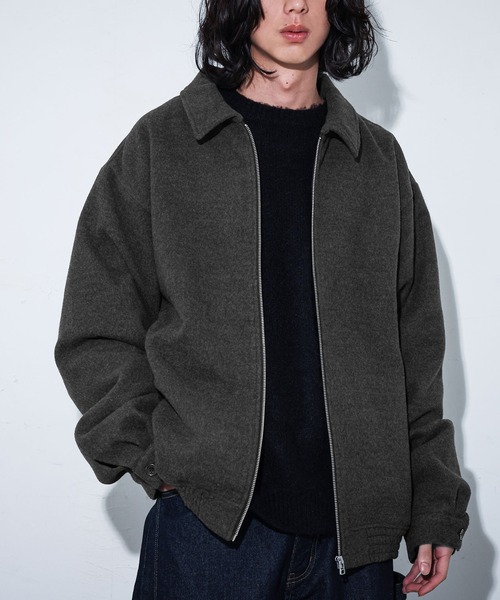 MDR(エムディアール)の「『ショートジップアップブルゾン』(ブルゾン・メンズ・ブラック/チャコール・L/M)」の3枚目の写真