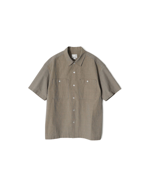 HORLISUN(ホーリーサン)の「Joshua TD check Open Collar Shirt Beige(シャツ/ブラウス・レディース・その他・SMALL/MEDIUM/LARGE)」の2枚目の写真