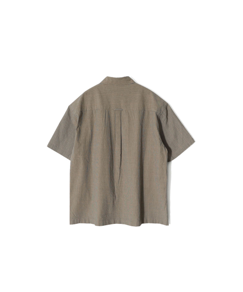 HORLISUN(ホーリーサン)の「Joshua TD check Open Collar Shirt Beige(シャツ/ブラウス・レディース・その他・SMALL/MEDIUM/LARGE)」の3枚目の写真