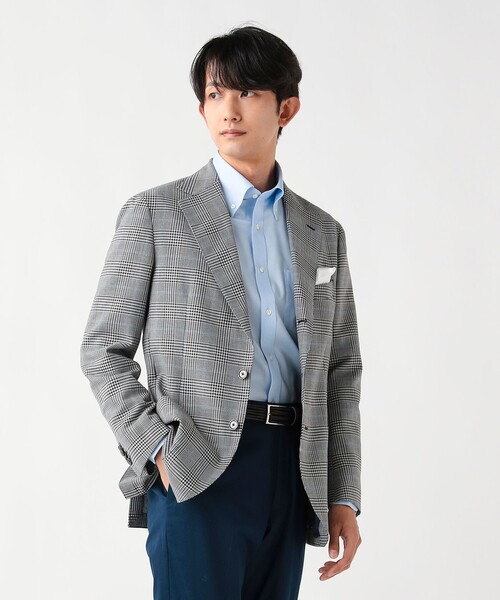 BEAMS HEART(ビームスハート)の「【5/21値下げ】三者混 チェック 3ボタン ジャケット(テーラードジャケット・メンズ・グレー・SMALL/MEDIUM/LARGE/X-LARGE)」の5枚目の写真