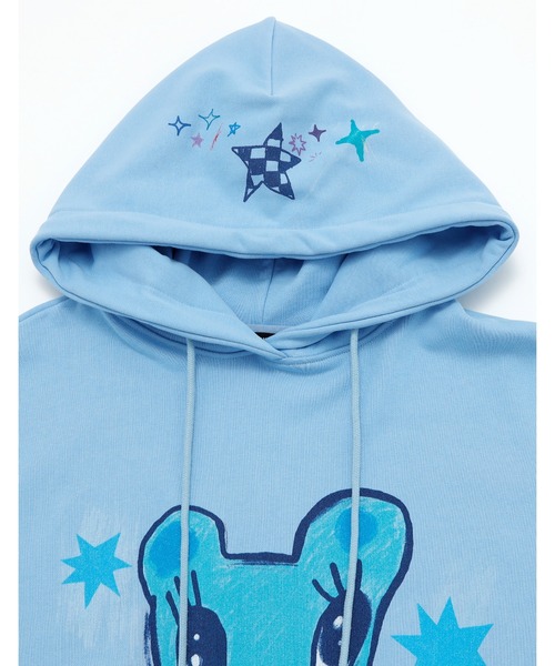 Little sunny bite(リトルサニーバイト)の「【8】【it】【Little Sunny Bite】little sunny bite x Humberto Cruz bear hoodie(パーカー・レディース・ホワイト/ブラック/ブルー・MEDIUM/SMALL)」の5枚目の写真