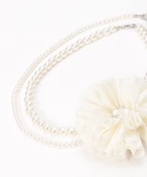 ikka（イッカ）の「コサージュ付きパールネックレス 2（ネックレス）」