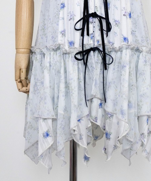 rurumu:（ルルムウ）の「rurumu:/ルルムウ/hiffon layered front open dress（ワンピース・レディース・アイボリー/ブラック/ラベンダー・F）」の9枚目の写真