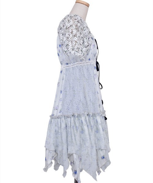 rurumu:（ルルムウ）の「rurumu:/ルルムウ/hiffon layered front open dress（ワンピース・レディース・アイボリー/ブラック/ラベンダー・F）」の10枚目の写真