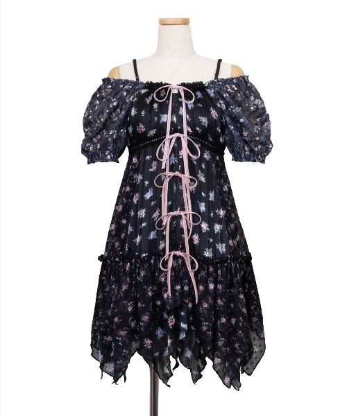 rurumu:（ルルムウ）の「rurumu:/ルルムウ/hiffon layered front open dress（ワンピース・レディース・アイボリー/ブラック/ラベンダー・F）」の19枚目の写真