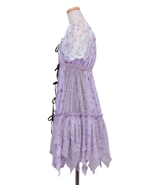 rurumu:（ルルムウ）の「rurumu:/ルルムウ/hiffon layered front open dress（ワンピース・レディース・アイボリー/ブラック/ラベンダー・F）」の20枚目の写真
