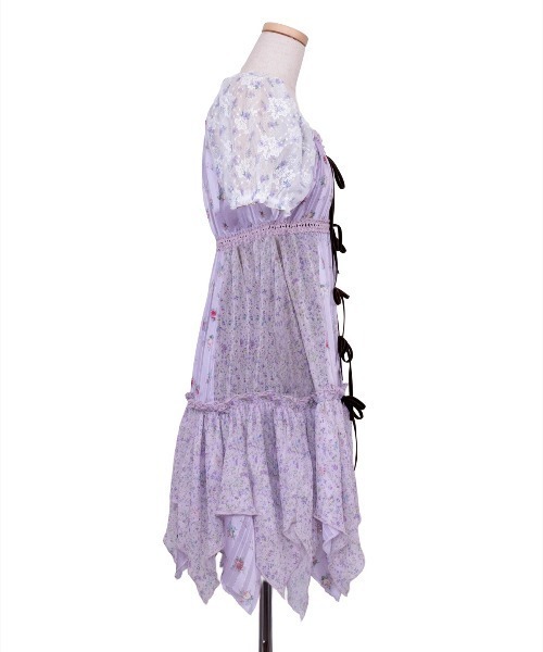rurumu:（ルルムウ）の「rurumu:/ルルムウ/hiffon layered front open dress（ワンピース・レディース・アイボリー/ブラック/ラベンダー・F）」の22枚目の写真