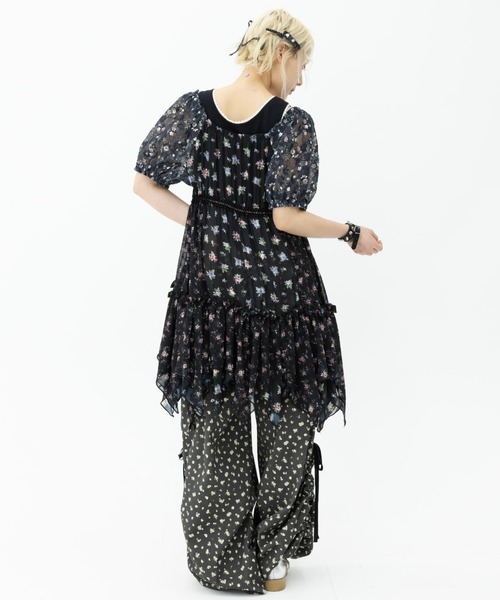 rurumu:（ルルムウ）の「rurumu:/ルルムウ/hiffon layered front open dress（ワンピース・レディース・アイボリー/ブラック/ラベンダー・F）」の6枚目の写真