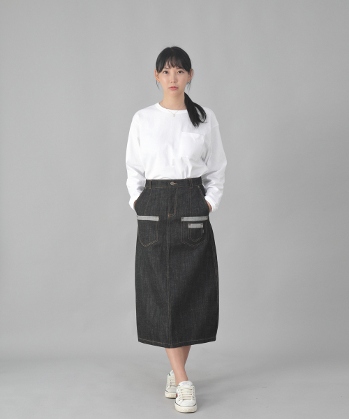SAINTCREW(セントクルー)の「7PK デニムロングスカート 7PLS-1308 ブラックデニム(スカート・レディース・その他・MEDIUM/LARGE/X-LARGE)」の6枚目の写真