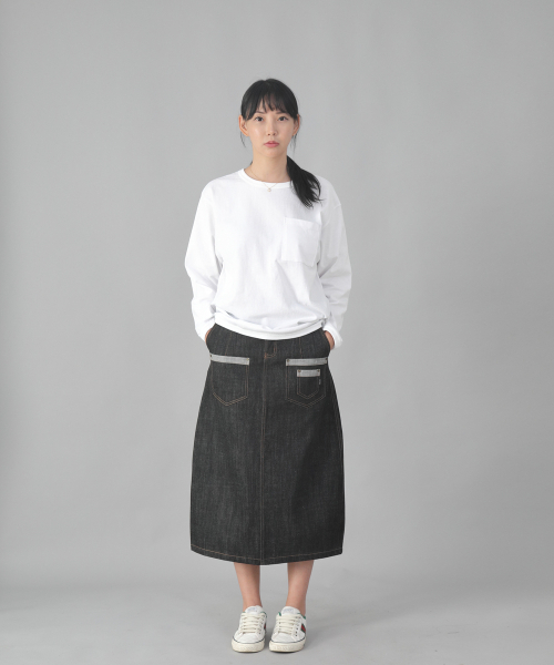 SAINTCREW(セントクルー)の「7PK デニムロングスカート 7PLS-1308 ブラックデニム(スカート・レディース・その他・MEDIUM/LARGE/X-LARGE)」の3枚目の写真