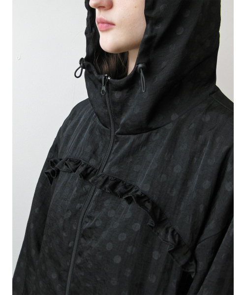 NAATS(ナツ)の「Dot frill hoodie zip-up, black(パーカー・レディース・その他・FREE)」の6枚目の写真