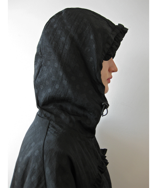 NAATS(ナツ)の「Dot frill hoodie zip-up, black(パーカー・レディース・その他・FREE)」の7枚目の写真