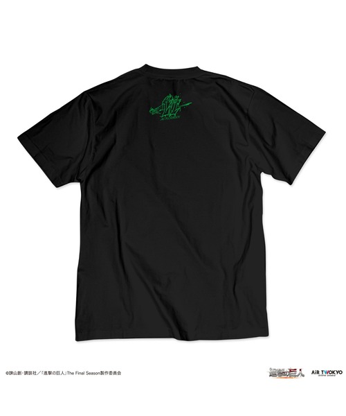 AIR TWOKYO(エアトゥーキョー)の「TVアニメ『進撃の巨人』The Final Season ウォールアート第2弾 Tシャツ(リヴァイ)(Tシャツ/カットソー・レディース・ブラック・X-LARGE/LARGE/MEDIUM/SMALL)」の4枚目の写真