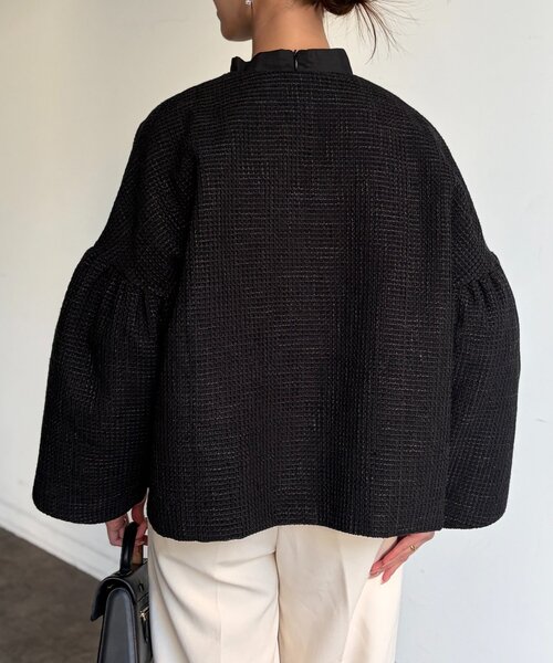 Chez toi（シェトワ）の「【セレモニー対応可】袖フレアツイードジャケット（その他アウター・レディース・オフホワイト/ブラック・FREE）」の21枚目の写真