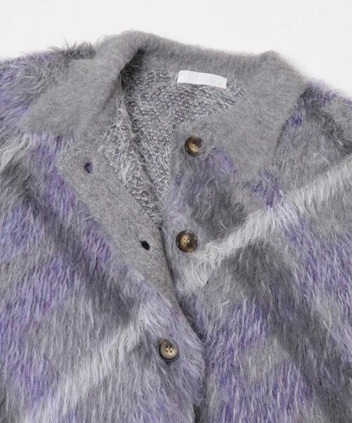 SENSE OF PLACE by URBAN RESEARCH（センスオブプレイスバイアーバンリサーチ）の「『洗濯可』エリツキチェックカーディガン（カーディガン/ボレロ・レディース・ブルー系その他/ブラウン系その他/グレー系その他・ONE）」の13枚目の写真