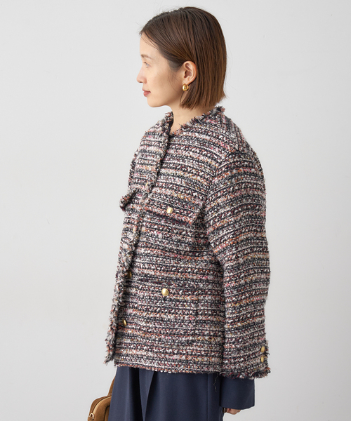 セール】LESAGEツイードジャケット（ノーカラージャケット）｜IENA