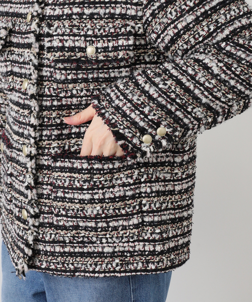 セール】LESAGEツイードジャケット（ノーカラージャケット）｜IENA