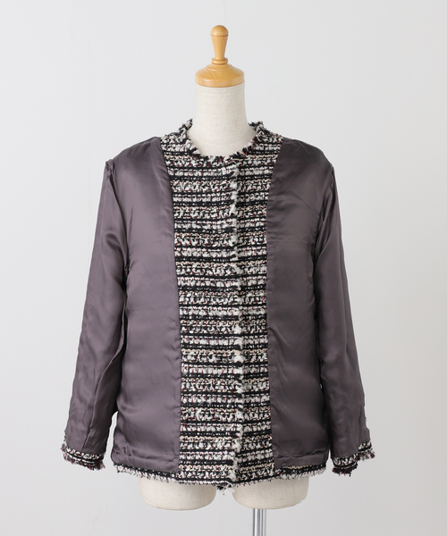 セール】LESAGEツイードジャケット（ノーカラージャケット）｜IENA