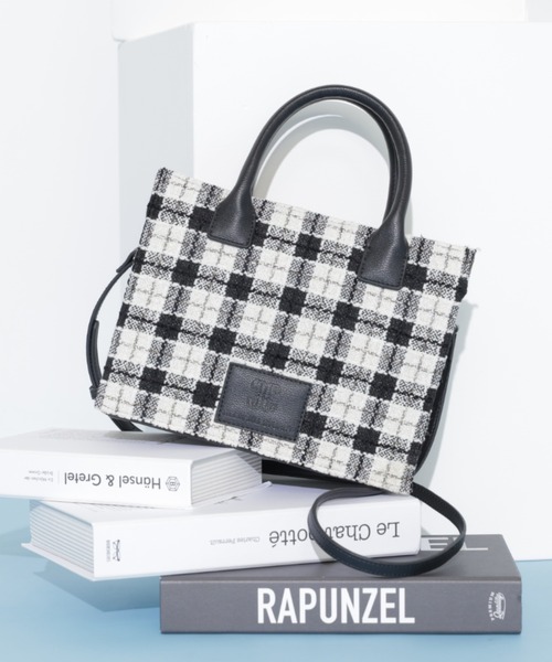 JILL by JILL STUART（ジルバイジルスチュアート）の「ツイードチェックトート（トートバッグ・レディース・ピンク/ブルー/ブラック・FREE）」の5枚目の写真