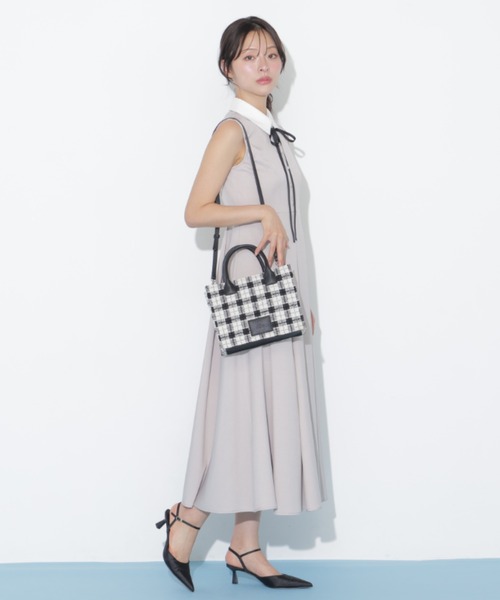 JILL by JILL STUART（ジルバイジルスチュアート）の「ツイードチェックトート（トートバッグ・レディース・ピンク/ブルー/ブラック・FREE）」の10枚目の写真