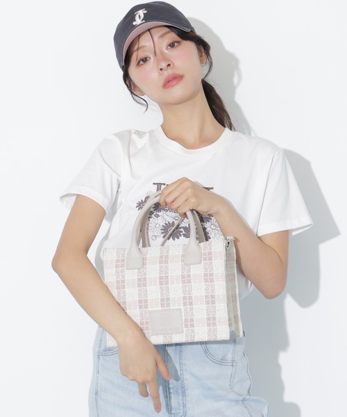 JILL by JILL STUART（ジルバイジルスチュアート）の「ツイードチェックトート（トートバッグ・レディース・ピンク/ブルー/ブラック・FREE）」の17枚目の写真