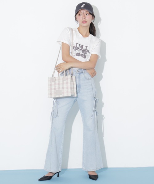 JILL by JILL STUART（ジルバイジルスチュアート）の「ツイードチェックトート（トートバッグ・レディース・ピンク/ブルー/ブラック・FREE）」の15枚目の写真