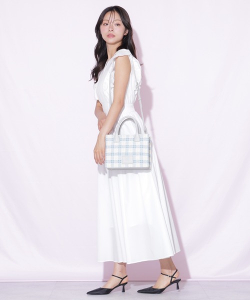 JILL by JILL STUART（ジルバイジルスチュアート）の「ツイードチェックトート（トートバッグ・レディース・ピンク/ブルー/ブラック・FREE）」の22枚目の写真