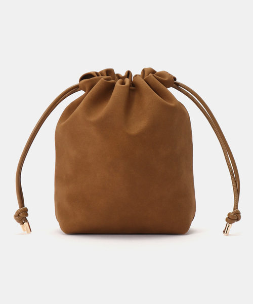 B.C STOCK（ベーセーストック）の「2WAY巾着バッグ（ハンドバッグ・レディース・ボルドー/キャメル/ブラック・FREE）」の3枚目の写真