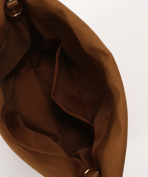 B.C STOCK（ベーセーストック）の「2WAY巾着バッグ（ハンドバッグ・レディース・ボルドー/キャメル/ブラック・FREE）」の8枚目の写真