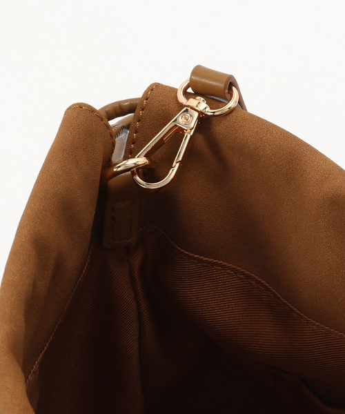 B.C STOCK（ベーセーストック）の「2WAY巾着バッグ（ハンドバッグ・レディース・ボルドー/キャメル/ブラック・FREE）」の9枚目の写真