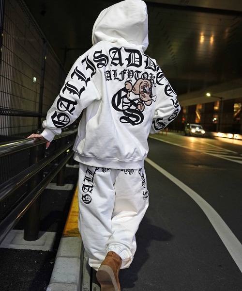 GALFY(ガルフィー)の「【別注】GA×GALFY-安心ロゴのスウェットパンツ(スウェットパンツ・メンズ・ホワイト/カモフラージュ/ブラック/ブラック系2・XL/L/S)」の13枚目の写真