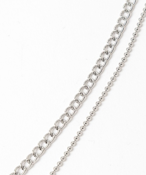 HARE（ハレ）の「ミックスチェーンラリエットネックレス(HARE)（ネックレス・レディース・シルバー・FREE）」の9枚目の写真