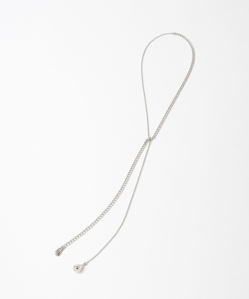 HARE（ハレ）の「ミックスチェーンラリエットネックレス(HARE)（ネックレス・レディース・シルバー・FREE）」の5枚目の写真