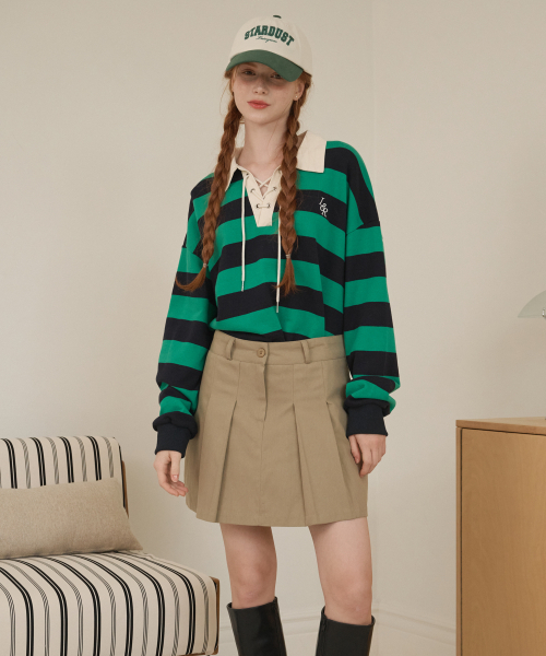 LOSSYROW（ロッシロー）の「Rope-stripe sweatshirt Green（スウェット・レディース・グリーン・FREE）」の3枚目の写真