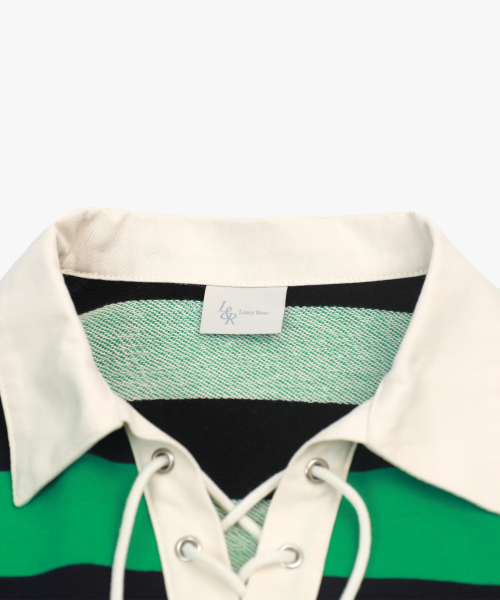 LOSSYROW（ロッシロー）の「Rope-stripe sweatshirt Green（スウェット・レディース・グリーン・FREE）」の6枚目の写真