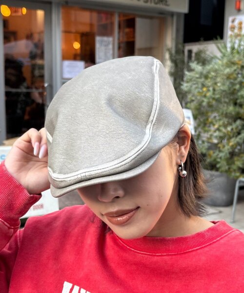 CIAOPANIC TYPY（チャオパニックティピー）の「【UNISEX】レザーハンチング（ハット・レディース・ブラウン/グレー・ONE SIZE）」の13枚目の写真