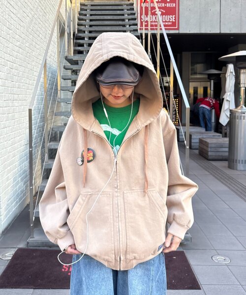 CIAOPANIC TYPY（チャオパニックティピー）の「【UNISEX】レザーハンチング（ハット・レディース・ブラウン/グレー・ONE SIZE）」の6枚目の写真