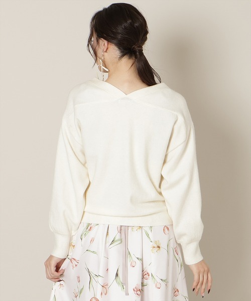 WILLSELECTION（ウィルセレクション）の「ミドルゲージカーディガン（カーディガン/ボレロ・レディース・オフホワイト/ブルー/ピンク/ライトグレー・FREE）」の8枚目の写真