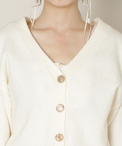 WILLSELECTION（ウィルセレクション）の「ミドルゲージカーディガン（カーディガン/ボレロ・レディース・オフホワイト/ブルー/ピンク/ライトグレー・FREE）」の9枚目の写真